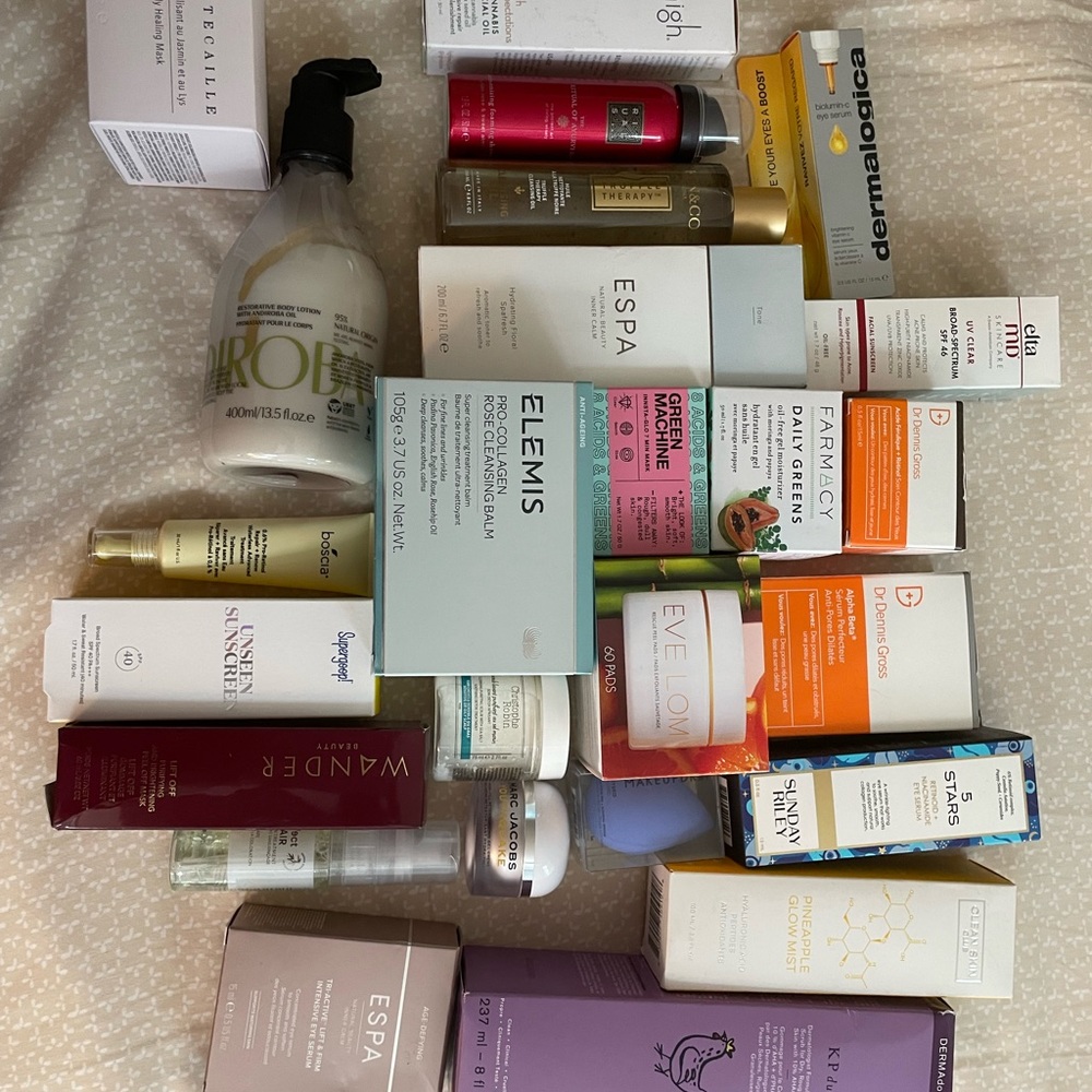 high-end skincare & bodycare bundle - brand new/unopened; valued at over $1000